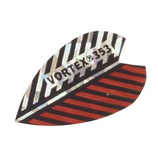Dartfly Vortex, Form XS (kleinere Form), rot-weiß