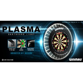 Winmau Plasma Dartboard Beleuchtungssystem, helle 2.000 Lumen, 100 % schattenfrei