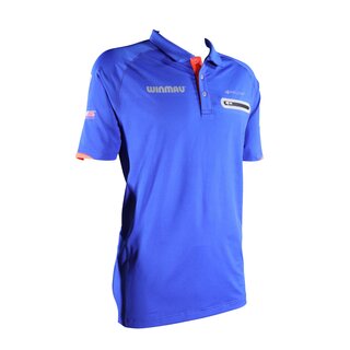Winmau Polo-Dart Shirt Pro-Line blau