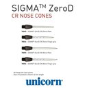 Unicorn Sigma ZeroD CR Nose Cones Tip 25mm Plain