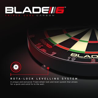 Dartboard WINMAU Blade 6 Triple Core Carbon 3032