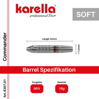 Karella Commander 90% Tungsten 19gr.Soft